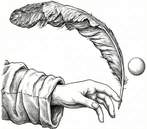 Agent stealing feather